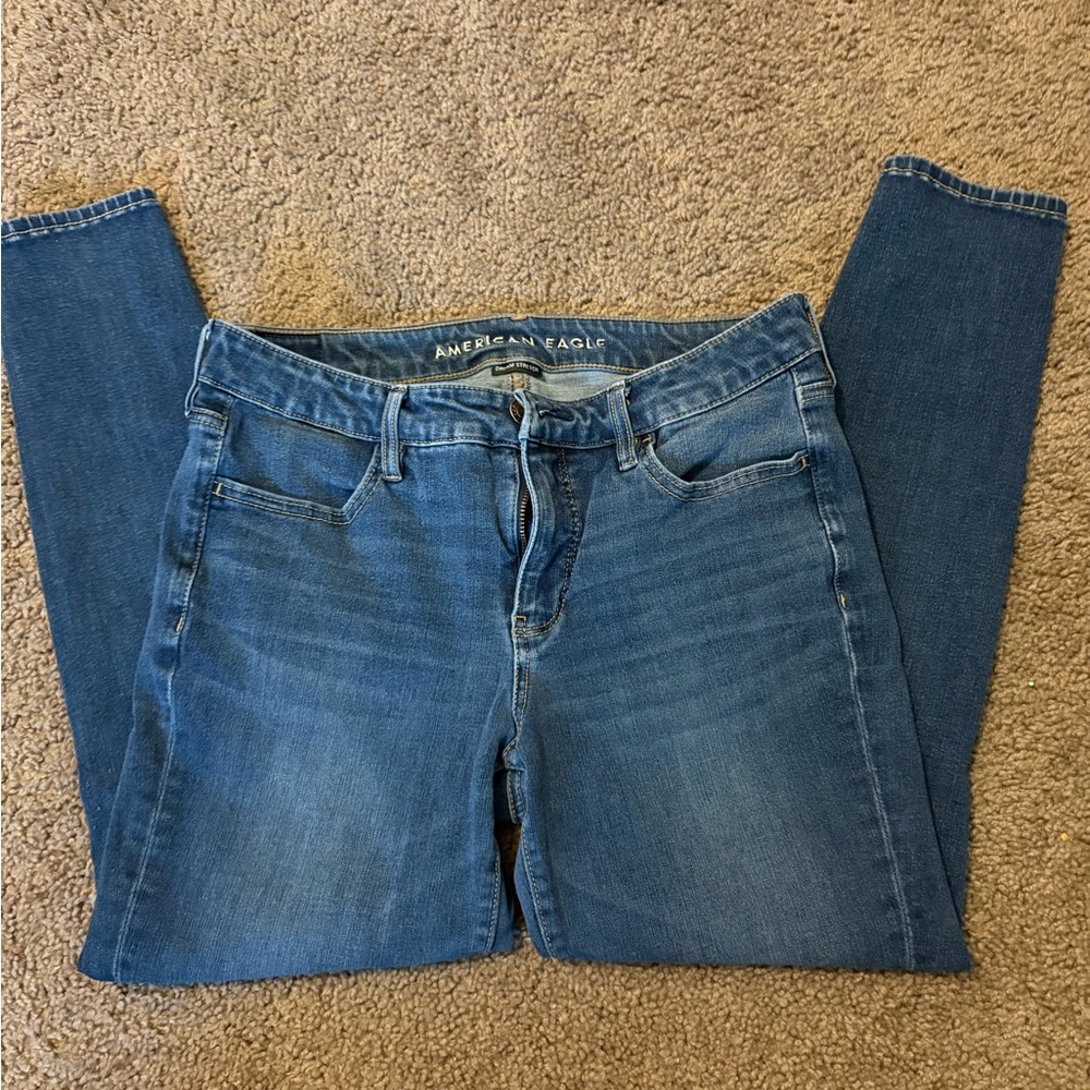 American Eagle Outfitters Women's Classic Blue Skinny Jeans